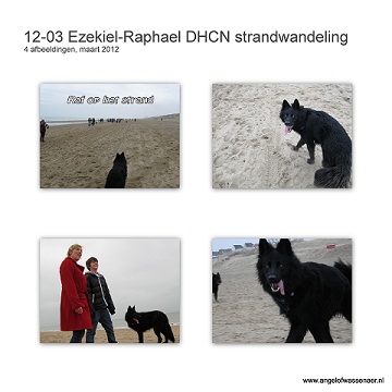 Ezekiël-Raphaël op het Katwijkse en Noordwijkse strand